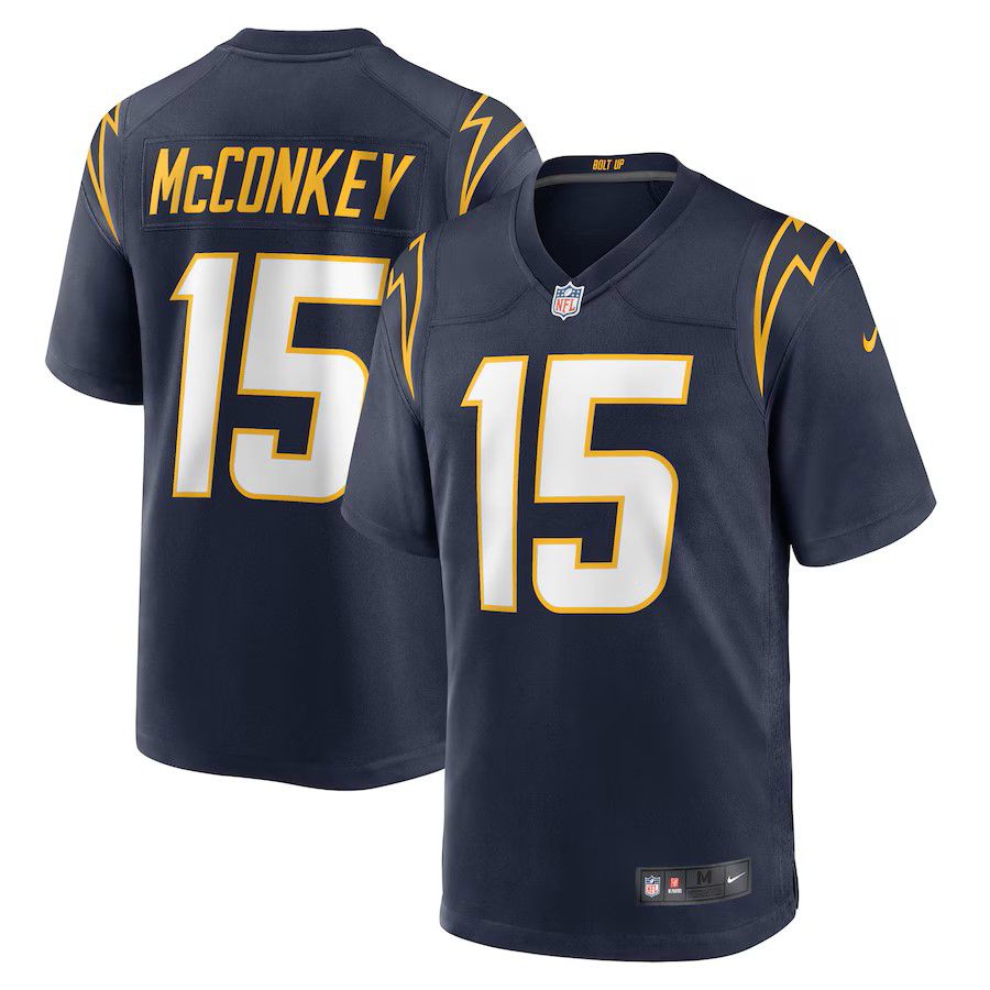 Men Los Angeles Chargers #15 Ladd McConkey 2025 Nike Navy Alternate Game NFL Jersey->los angeles chargers->NFL Jersey
